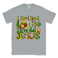 Heather Grey I don't need luck i've got Jesus Classic Tee - CowGirlArtShop