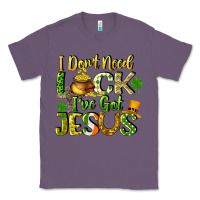 Lavender I don't need luck i've got Jesus Classic Tee - CowGirlArtShop