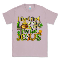 Lilac I don't need luck i've got Jesus Classic Tee - CowGirlArtShop