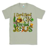 Matcha I don't need luck i've got Jesus Classic Tee - CowGirlArtShop