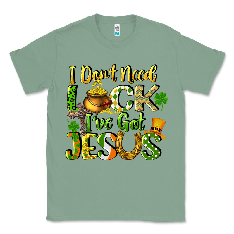 I Don't Need Luck I've Got Jesus Classic Tee by CowGirlArtShop | Teevron