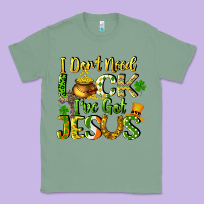 I Don't Need Luck I've Got Jesus Classic Tee Designed By Cowgirlartshop