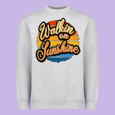 Walking On Sunshine Heavyweight Sweatshirt Designed By Jahusdesignshop