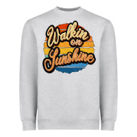 Heather Grey Walking on Sunshine Heavyweight Sweatshirt - JahusDesignShop