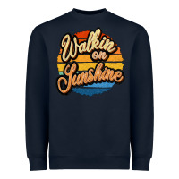 Navy Walking on Sunshine Heavyweight Sweatshirt - JahusDesignShop