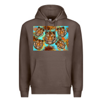 Coffee Tiger Premium Hoodie - Artiststas