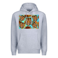 Heather Grey Tiger Premium Hoodie - Artiststas