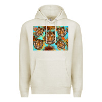 Oatmeal Heather Tiger Premium Hoodie - Artiststas