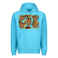 Ocean Blue Tiger Premium Hoodie - Artiststas