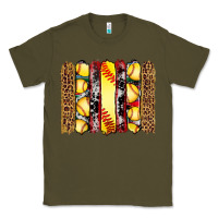 Army Green softball serape leopard cowhide glitter brushstrokes Classic Tee - Artiststas