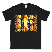 Black softball serape leopard cowhide glitter brushstrokes Classic Tee - Artiststas