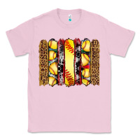 Bubblegum Pink softball serape leopard cowhide glitter brushstrokes Classic Tee - Artiststas