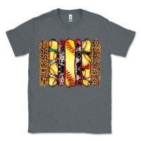 Charcoal Heather softball serape leopard cowhide glitter brushstrokes Classic Tee - Artiststas