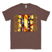 Chestnut softball serape leopard cowhide glitter brushstrokes Classic Tee - Artiststas