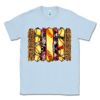 Dusty Blue softball serape leopard cowhide glitter brushstrokes Classic Tee - Artiststas