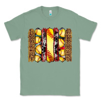Sage softball serape leopard cowhide glitter brushstrokes Classic Tee - Artiststas