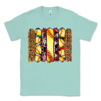 Seafoam softball serape leopard cowhide glitter brushstrokes Classic Tee - Artiststas