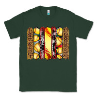 Sports Green softball serape leopard cowhide glitter brushstrokes Classic Tee - Artiststas