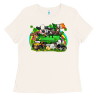 Bone St. Patrick's Day farm animal truck Ladies Tee - FaDigitalArtStudio