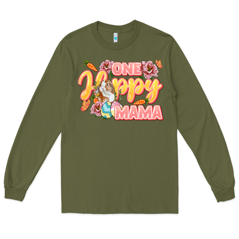 One Hoppy Mama Mother's Day Long Sleeve Tee by LillyAllenDesigns | Teevron