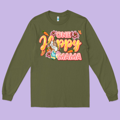 One Hoppy Mama Mother's Day Long Sleeve Tee Designed By Lillyallendesigns