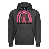 Charcoal Heather in october we wear pink rainbow Zipper Hoodie - JahusDesignShop