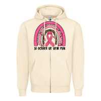 Sandshell in october we wear pink rainbow Zipper Hoodie - JahusDesignShop