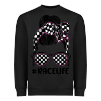 Black race life Heavyweight Sweatshirt - JahusDesignShop