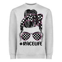 Heather Grey race life Heavyweight Sweatshirt - JahusDesignShop