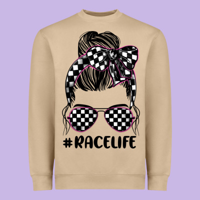Race Life Heavyweight Sweatshirt Designed By Jahusdesignshop