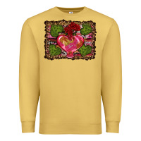 Antique Gold Western Background Valentine's Day Premium Sweatshirt - RanaPortraitStore