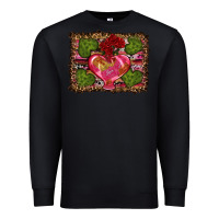 Black Western Background Valentine's Day Premium Sweatshirt - RanaPortraitStore