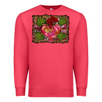 Cardinal Western Background Valentine's Day Premium Sweatshirt - RanaPortraitStore