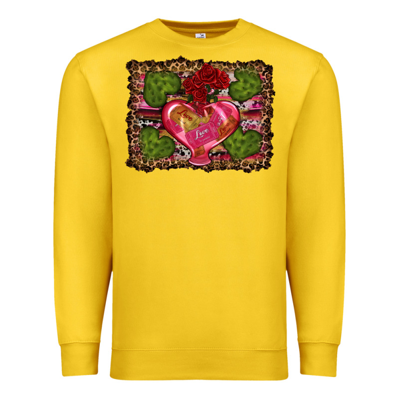 Western Background Valentine's Day Premium Sweatshirt by RanaPortraitStore | Teevron