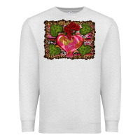Oatmeal Heather Western Background Valentine's Day Premium Sweatshirt - RanaPortraitStore