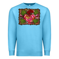 Ocean Blue Western Background Valentine's Day Premium Sweatshirt - RanaPortraitStore