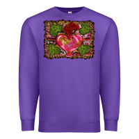 Purple Western Background Valentine's Day Premium Sweatshirt - RanaPortraitStore
