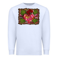 White Western Background Valentine's Day Premium Sweatshirt - RanaPortraitStore