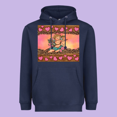 Cupid Valentine's Day Heavyweight Hoodie Designed By Ranaportraitstore