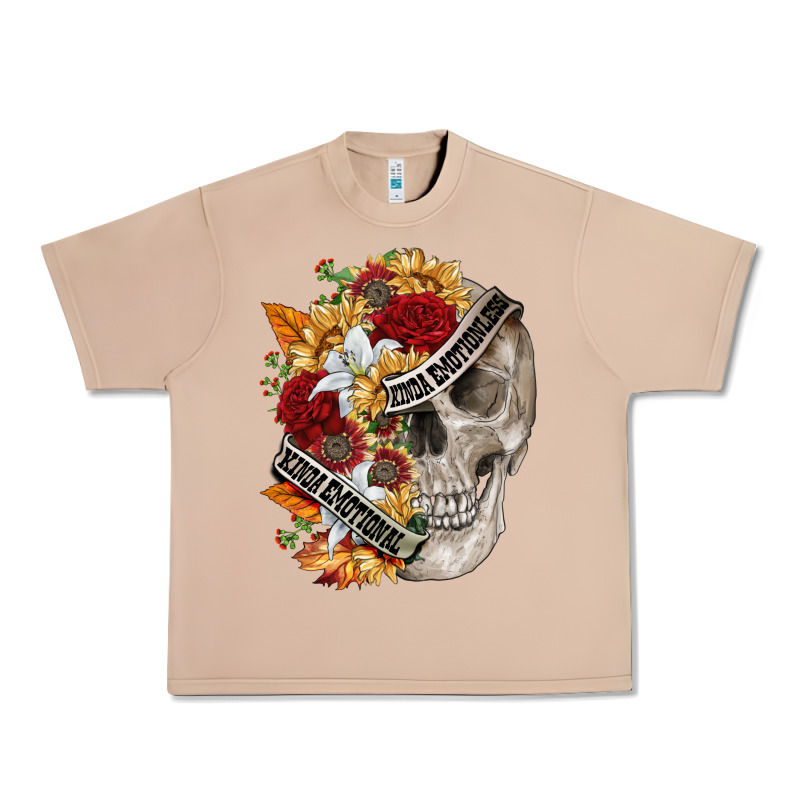 Skull Kinda Emotionless Kinda Emotional Urban Heavy Tee by FaDigitalArtStudio | Teevron
