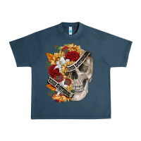 Midnight Navy skull kinda emotionless kinda emotional Urban Heavy Tee - FaDigitalArtStudio