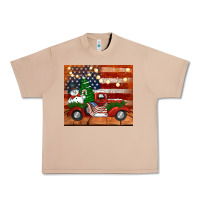 Burro christmas truck with american flag Urban Heavy Tee - Jasminsmagicworld