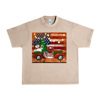 French Oak christmas truck with american flag Urban Heavy Tee - Jasminsmagicworld