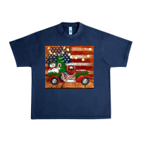 Navy christmas truck with american flag Urban Heavy Tee - Jasminsmagicworld