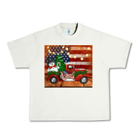 Pistachio christmas truck with american flag Urban Heavy Tee - Jasminsmagicworld