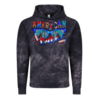 Cloud Black American babe Vintage Hoodie - CowhideDigitalArt