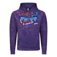 Cloud Purple American babe Vintage Hoodie - CowhideDigitalArt