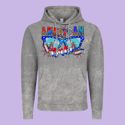 American Babe Vintage Hoodie Designed By Cowhidedigitalart