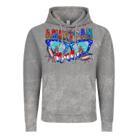 Cloud Rock American babe Vintage Hoodie - CowhideDigitalArt