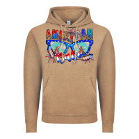 Vintage Coffee American babe Vintage Hoodie - CowhideDigitalArt